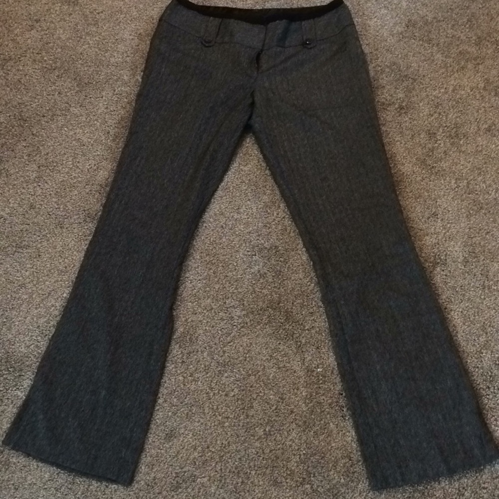 Herringbone look dress slacks